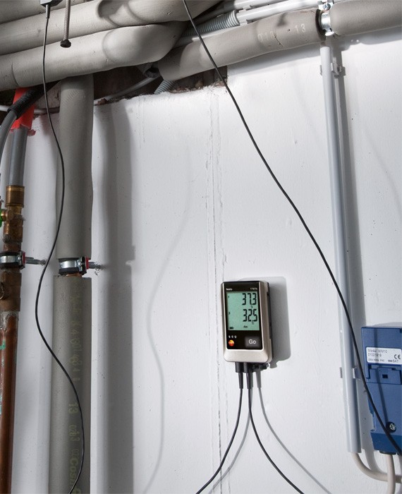 Логгер температуры testo 176 T4 - применение